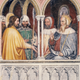St. George disputing with Diocletian. Fresco, Oratory of St George, Padua, Veneto. Italy, 14th century. (Photo: DeAgostini/Getty Images)